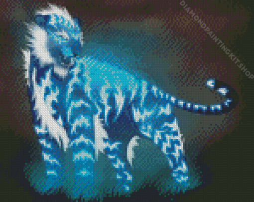 Lightning Tiger Diamond Painting