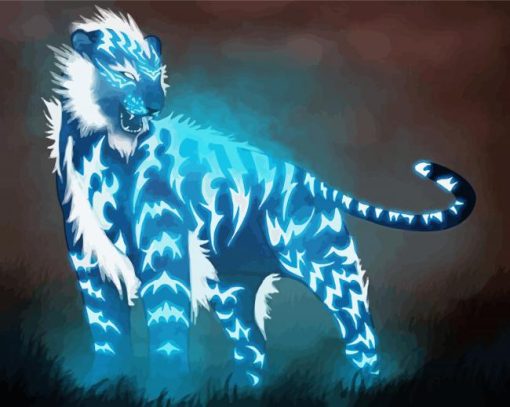 Lightning Tiger Diamond Painting
