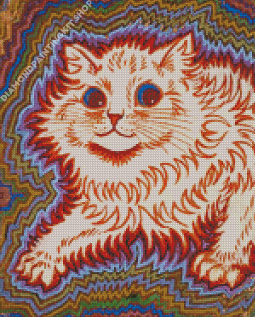 Louis Wain Cat Art Diamond Painting