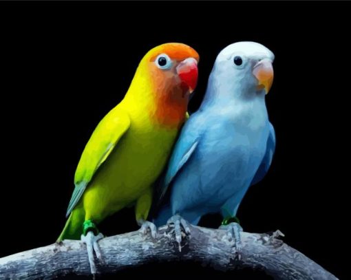 Lovebirds Diamond Painting