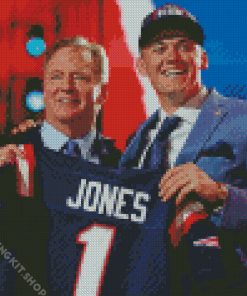 Mac Jones Quarterback Diamond Painting