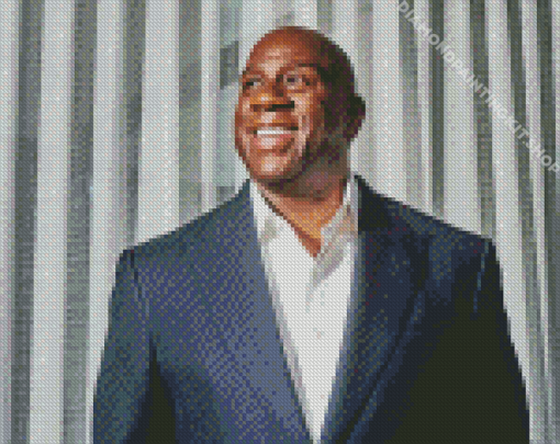 Magic Johnson Basketballer Diamond Painting