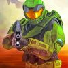 Master Chief Halo Game Diamond Painting