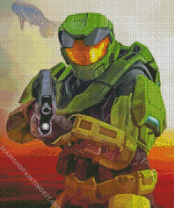 Master Chief Halo Game Diamond Painting