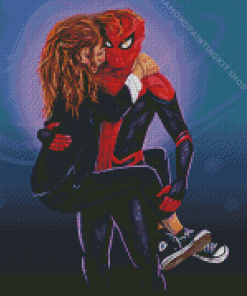 Michelle Jones And Spider Man Characters Diamond Painting