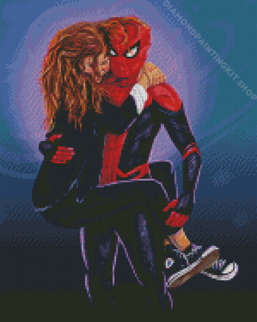 Michelle Jones And Spider Man Characters Diamond Painting