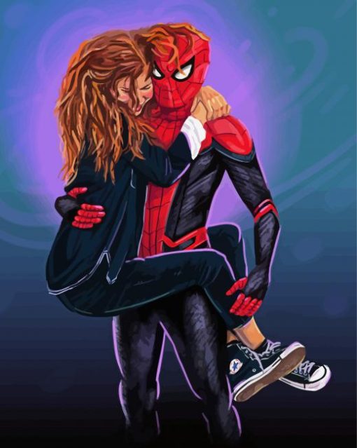 Michelle Jones And Spider Man Characters Diamond Painting