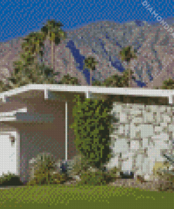 Mid Century Modern Architecture Diamond Painting