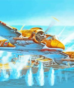 Military Aircrafts Carrier Diamond Painting