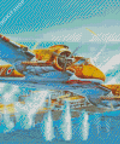 Military Aircrafts Carrier Diamond Painting