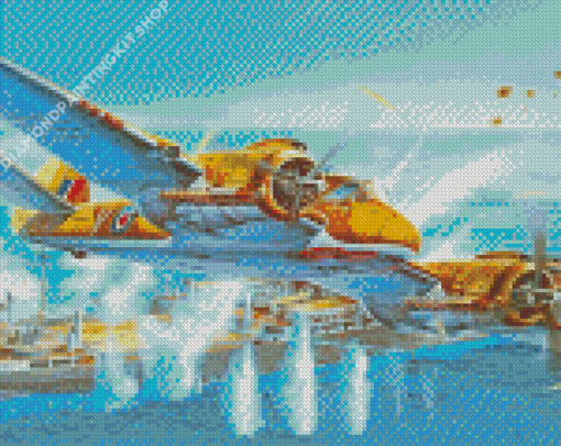 Military Aircrafts Carrier Diamond Painting