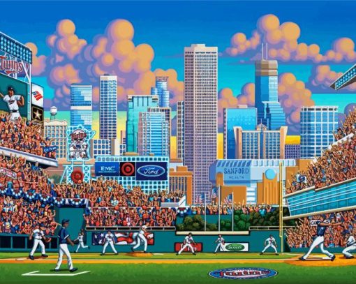 Minnesota Twins Match Diamond Painting