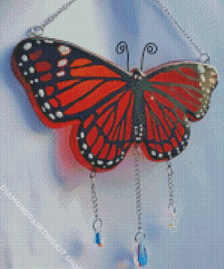 Monarch Butterfly Sun Catcher Diamond Painting