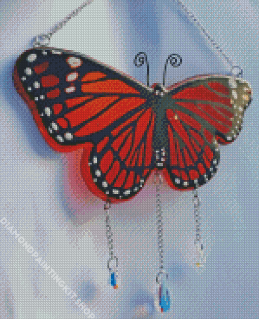 Monarch Butterfly Sun Catcher Diamond Painting