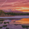 Mount Katahdin At Sunrise Diamond Painting