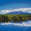 Mount Katahdin With Blue Lake And Sky Diamond Painting