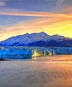 Mountains Juneau Alaska Sunset Diamond Painting