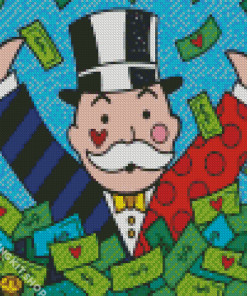 Mr Monopoly Diamond Painting