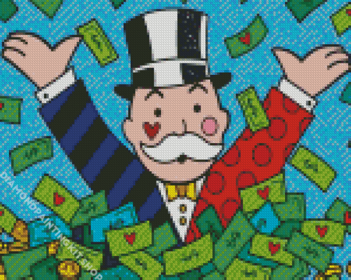 Mr Monopoly Diamond Painting