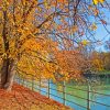 Munich Golden Leaves Promenade Diamond Painting