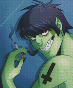 Murdoc Niccals Smoking Diamond Painting