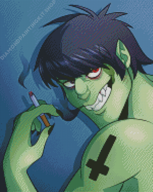 Murdoc Niccals Smoking Diamond Painting