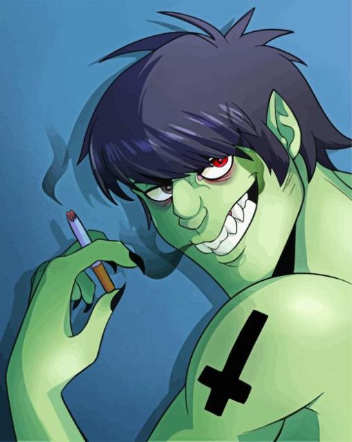 Murdoc Niccals Smoking Diamond Painting