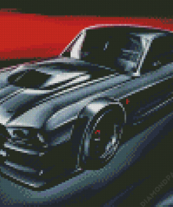 Mustang Eleanor Car Art Diamond Painting