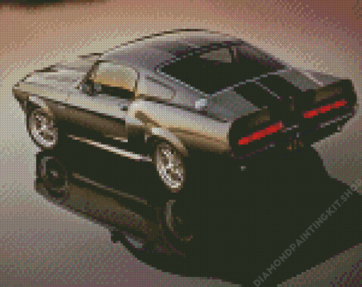 Mustang Eleanor Car Reflection Diamond Painting