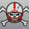 Nebraska Huskers Blackshirts Skull Diamond Painting