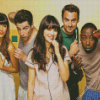 New Girl Sitcom Characters Diamond Painting