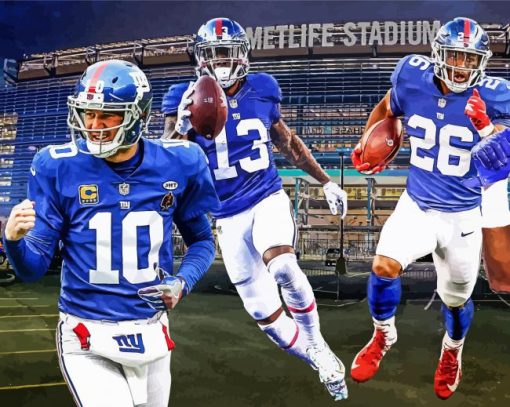 New York Giants Players Diamond Painting