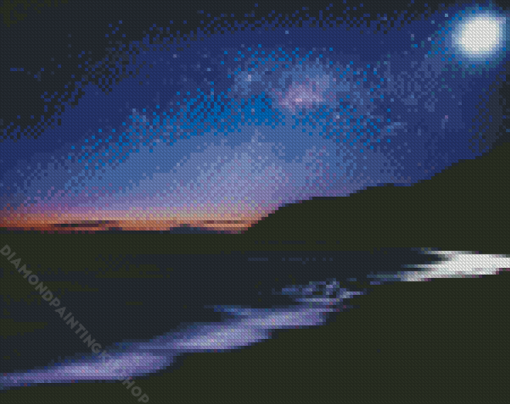 Ocean Stars At Night Diamond Painting