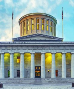 Ohio Statehouse Columbus Diamond Painting