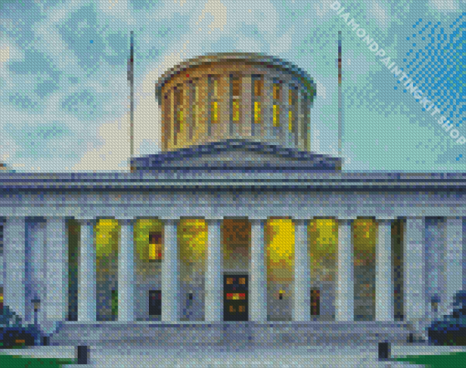 Ohio Statehouse Columbus Diamond Painting