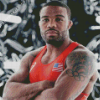 Olympic Athlete Jordan Burroughs Diamond Painting