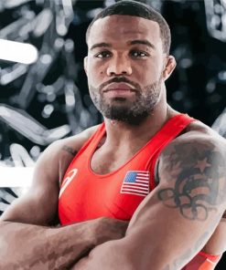 Olympic Athlete Jordan Burroughs Diamond Painting