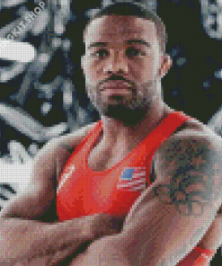 Olympic Athlete Jordan Burroughs Diamond Painting