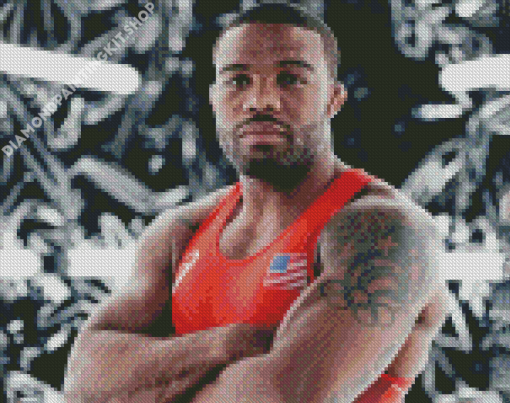 Olympic Athlete Jordan Burroughs Diamond Painting