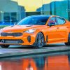 Orange Stinger Car Diamond Painting