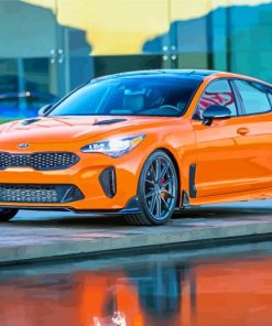 Orange Stinger Car Diamond Painting