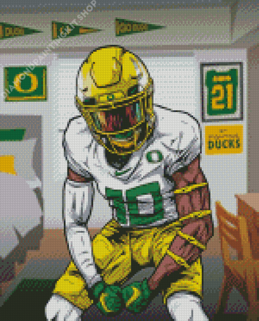 Oregon Ducks Football Player Diamond Painting