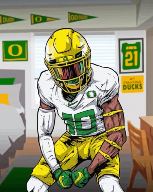 Oregon Ducks Football Player Diamond Painting