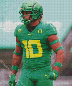 Oregon Football Player Diamond Painting