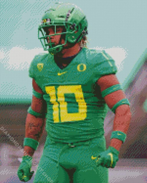 Oregon Football Player Diamond Painting