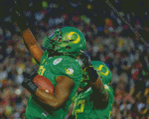 Oregon Football Players Diamond Painting