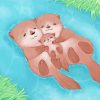 Otter Family Diamond Painting