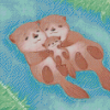 Otter Family Diamond Painting