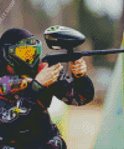 Paintball Player Diamond Painting