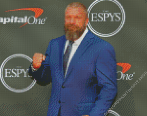 Paul Levesque Triple H Wrestler Diamond Painting